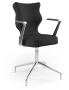 Krzesło konferencyjne ergonomiczne Burano Plus wzrost 159-188 cm aluminiowa podstawa - Solar 1