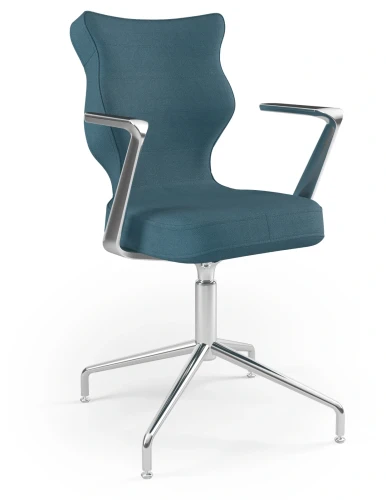 Krzesło konferencyjne ergonomiczne Burano Plus wzrost 159-188 cm aluminiowa podstawa