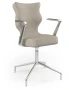 Krzesło konferencyjne ergonomiczne Burano Plus wzrost 159-188 cm aluminiowa podstawa - Solar 26