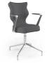 Krzesło konferencyjne ergonomiczne Burano Plus wzrost 159-188 cm aluminiowa podstawa - Solar 33