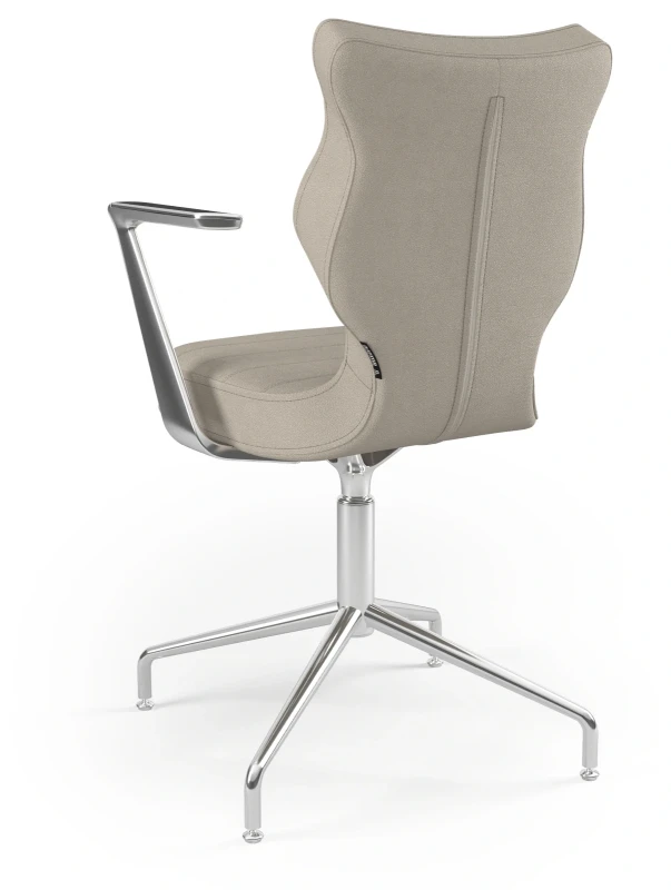 Krzesło konferencyjne ergonomiczne Burano Plus wzrost 159-188 cm aluminiowa podstawa - Solar 26