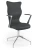Krzesło konferencyjne ergonomiczne Burano Plus wzrost powyżej 188 cm aluminiowa podstawa - Vega 17