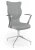 Krzesło konferencyjne ergonomiczne Burano Plus wzrost powyżej 188 cm aluminiowa podstawa - Vega 33