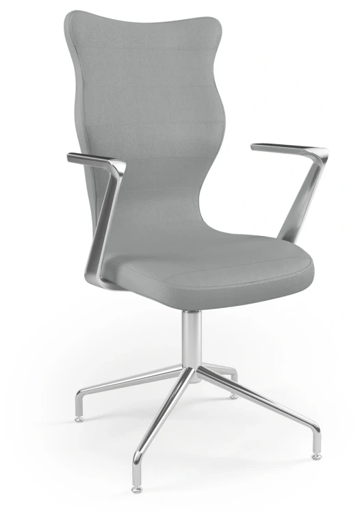 Krzesło konferencyjne ergonomiczne Burano Plus wzrost powyżej 188 cm aluminiowa podstawa - Vega 33