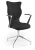 Krzesło konferencyjne ergonomiczne Burano Plus wzrost powyżej 188 cm aluminiowa podstawa - Solar 1
