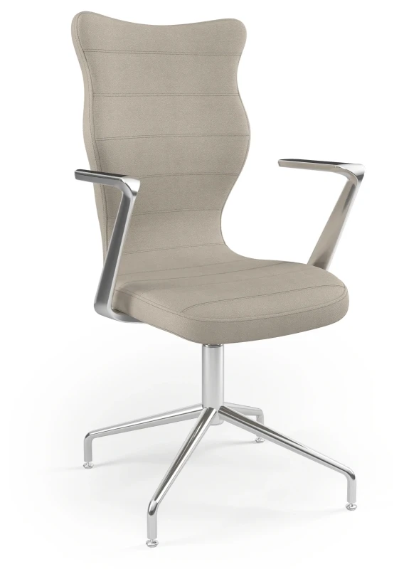 Krzesło konferencyjne ergonomiczne Burano Plus wzrost powyżej 188 cm aluminiowa podstawa - Solar 26