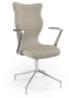 Krzesło konferencyjne ergonomiczne Burano Plus wzrost powyżej 188 cm aluminiowa podstawa - Solar 26
