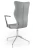 Krzesło konferencyjne ergonomiczne Burano Plus wzrost powyżej 188 cm aluminiowa podstawa - Vega 33