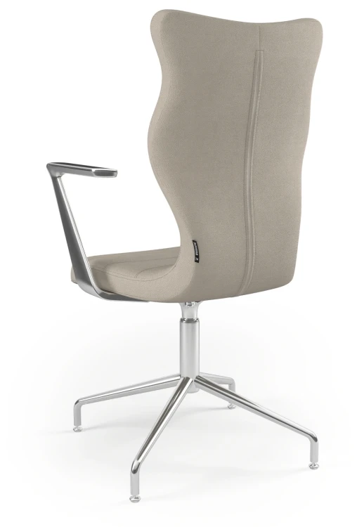Krzesło konferencyjne ergonomiczne Burano Plus wzrost powyżej 188 cm aluminiowa podstawa - Solar 26