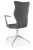 Krzesło konferencyjne ergonomiczne Burano Plus wzrost powyżej 188 cm aluminiowa podstawa - Solar 33