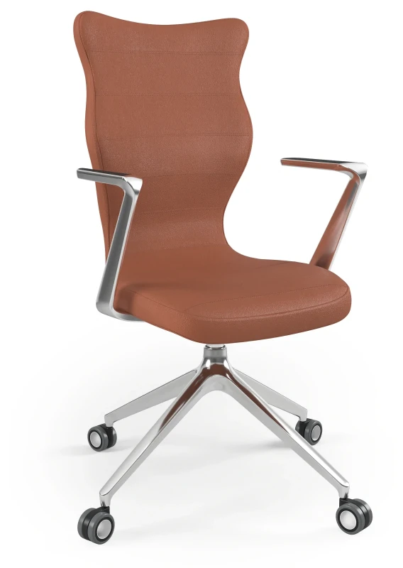 Krzesło biurowe obrotowe do biurka Kuma wzrost powyżej 188 cm aluminiowa podstawa kółka - Vega 2