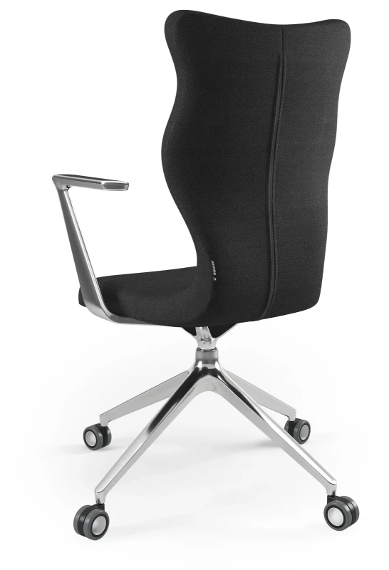 Krzesło biurowe obrotowe do biurka Kuma wzrost powyżej 188 cm aluminiowa podstawa kółka - Solar 1