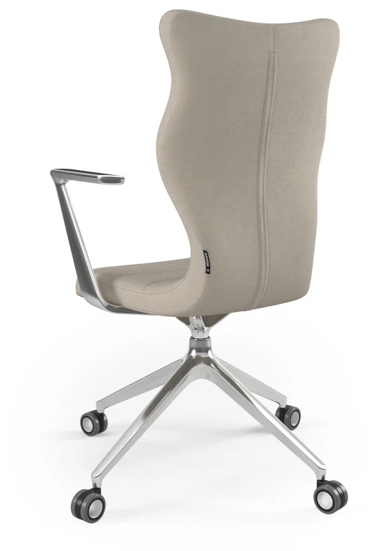 Krzesło biurowe obrotowe do biurka Kuma wzrost powyżej 188 cm aluminiowa podstawa kółka - Solar 26