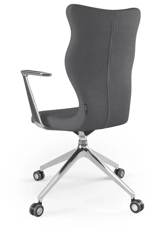 Krzesło biurowe obrotowe do biurka Kuma wzrost powyżej 188 cm aluminiowa podstawa kółka - Solar 33