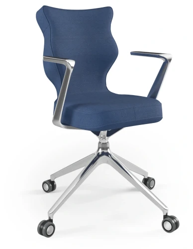 Krzesło biurowe obrotowe do biurka Kuma wzrost 159-188 cm aluminiowa podstawa kółka