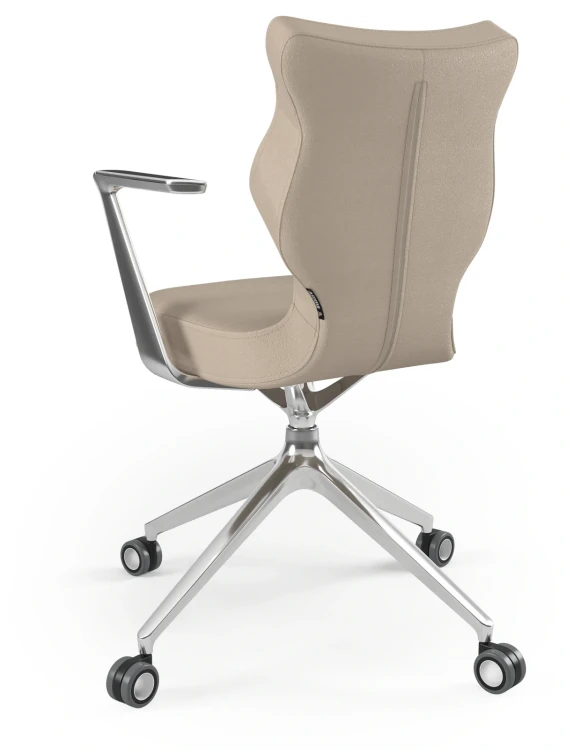 Krzesło biurowe obrotowe do biurka Kuma wzrost 159-188 cm aluminiowa podstawa kółka - Vega 26