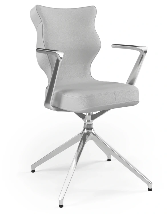 Krzesło konferencyjne obrotowe Kuma Plus wzrost 159-188 cm aluminiowa podstawa - Vega 3