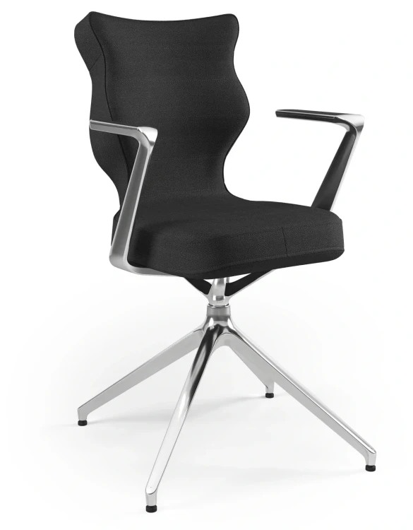 Krzesło konferencyjne obrotowe Kuma Plus wzrost 159-188 cm aluminiowa podstawa - Solar 1