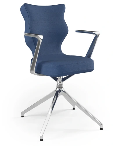 Krzesło konferencyjne obrotowe Kuma Plus wzrost 159-188 cm aluminiowa podstawa