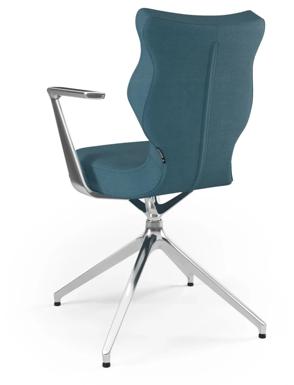 Krzesło konferencyjne obrotowe Kuma Plus wzrost 159-188 cm aluminiowa podstawa - Solar 6