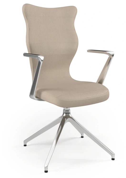 Krzesło konferencyjne obrotowe Kuma Plus wzrost powyżej 188 cm aluminiowa podstawa - Vega 26