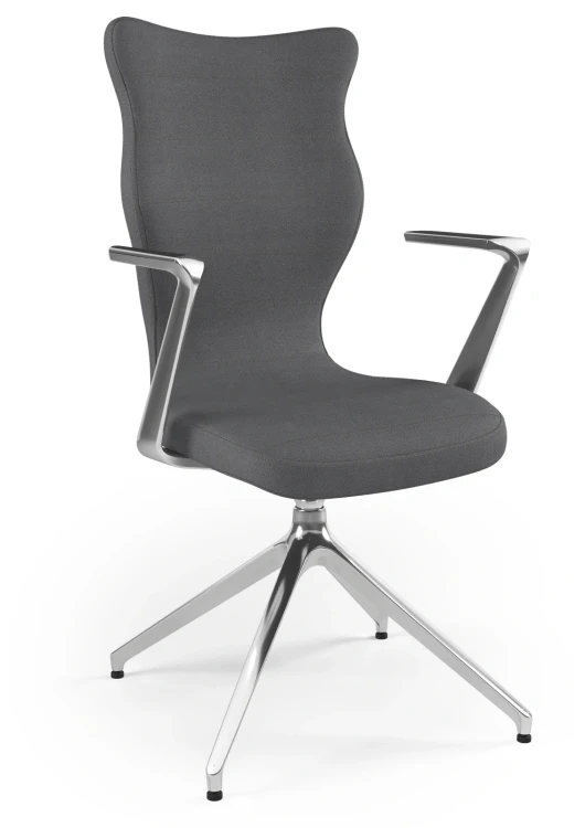 Krzesło konferencyjne obrotowe Kuma Plus wzrost powyżej 188 cm aluminiowa podstawa - Solar 33