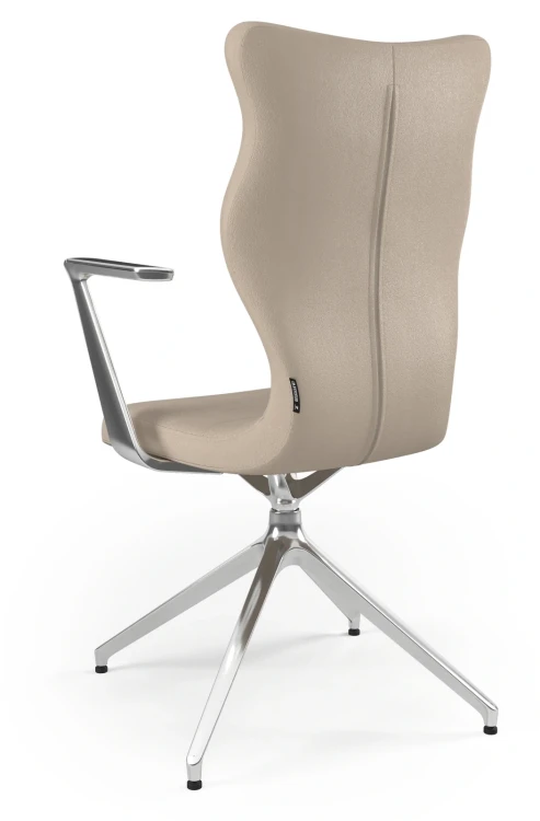Krzesło konferencyjne obrotowe Kuma Plus wzrost powyżej 188 cm aluminiowa podstawa - Vega 26