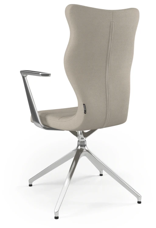 Krzesło konferencyjne obrotowe Kuma Plus wzrost powyżej 188 cm aluminiowa podstawa - Solar 26