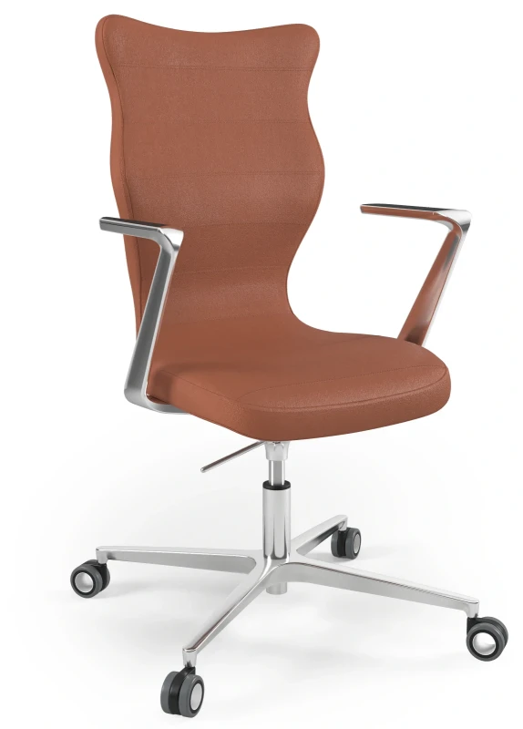 Krzesło biurowe obrotowe do biurka Kylie wzrost powyżej 188 cm aluminiowa podstawa kółka - Vega 2