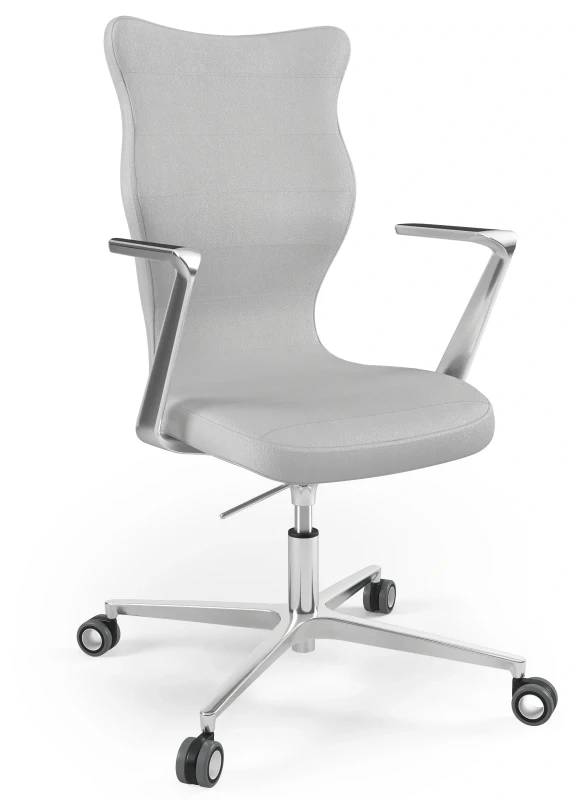 Krzesło biurowe obrotowe do biurka Kylie wzrost powyżej 188 cm aluminiowa podstawa kółka - Vega 3