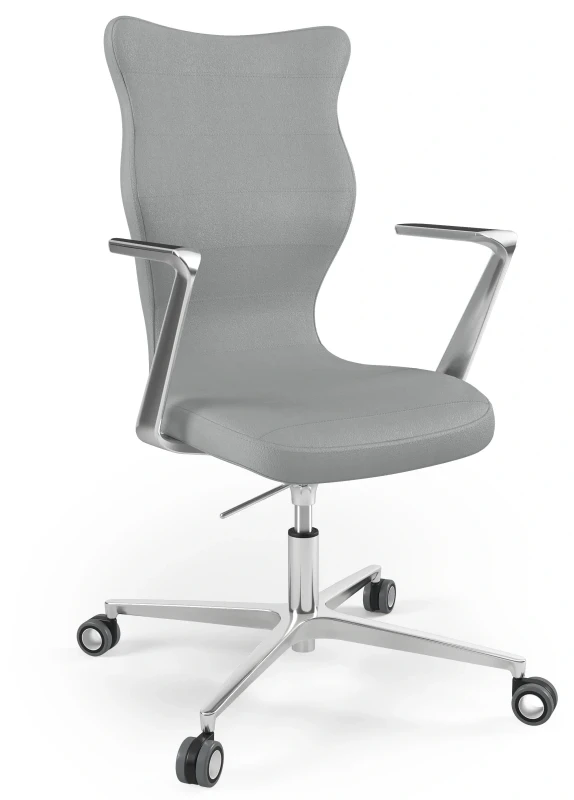 Krzesło biurowe obrotowe do biurka Kylie wzrost powyżej 188 cm aluminiowa podstawa kółka - Vega 33