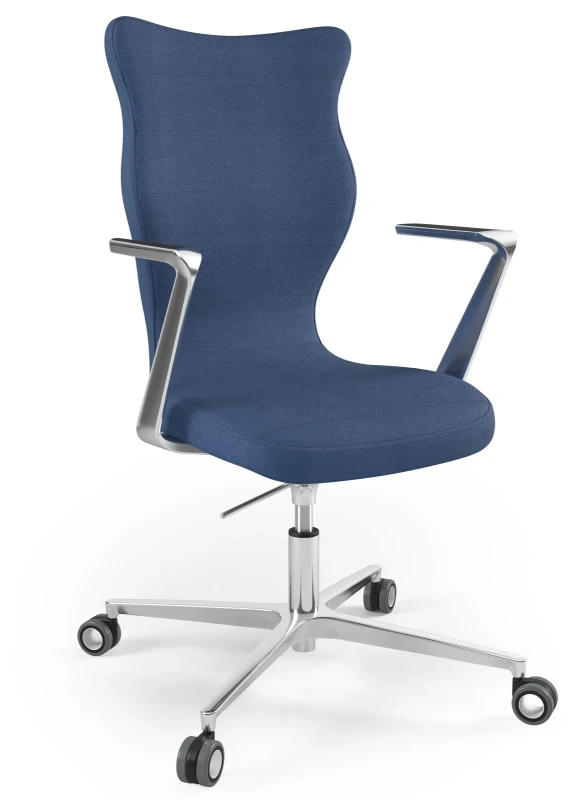 Krzesło biurowe obrotowe do biurka Kylie wzrost powyżej 188 cm aluminiowa podstawa kółka - Solar 24