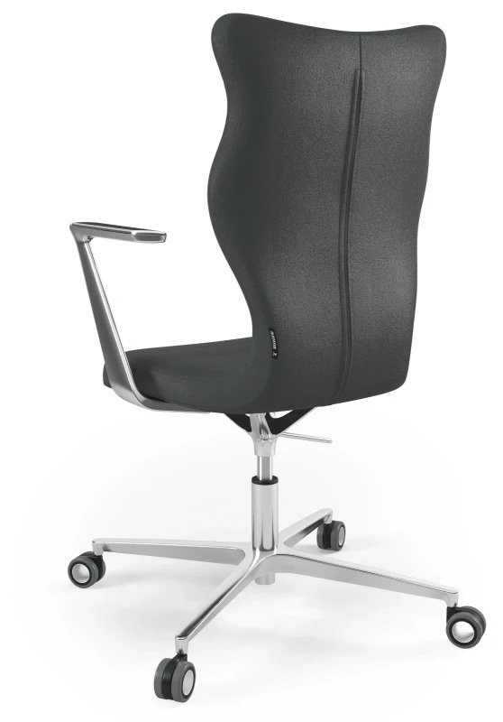 Krzesło biurowe obrotowe do biurka Kylie wzrost powyżej 188 cm aluminiowa podstawa kółka - Vega 17