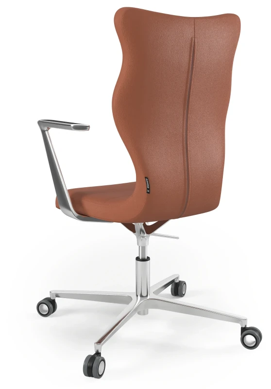 Krzesło biurowe obrotowe do biurka Kylie wzrost powyżej 188 cm aluminiowa podstawa kółka - Vega 2