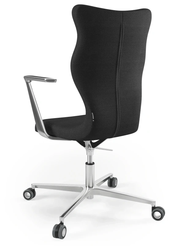 Krzesło biurowe obrotowe do biurka Kylie wzrost powyżej 188 cm aluminiowa podstawa kółka - Solar 1