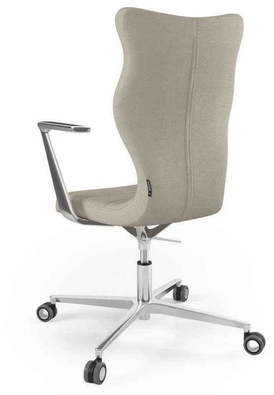 Krzesło biurowe obrotowe do biurka Kylie wzrost powyżej 188 cm aluminiowa podstawa kółka - Solar 26