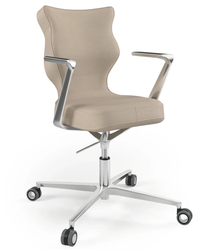 Krzesło biurowe obrotowe do biurka Kylie Plus wzrost 159-188 cm aluminiowa podstawa kółka - Vega 26