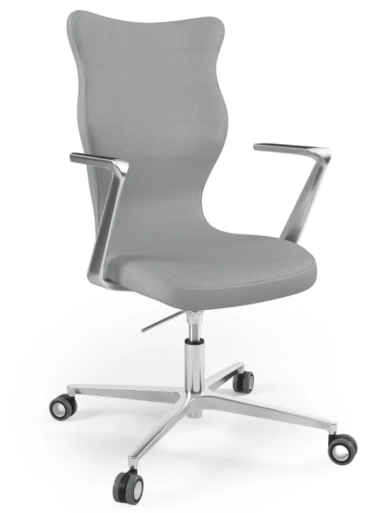 Krzesło biurowe obrotowe do biurka Kylie Plus wzrost powyżej 188 cm aluminiowa podstawa kółka - Vega 33