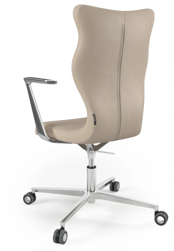 Krzesło biurowe obrotowe do biurka Kylie Plus wzrost powyżej 188 cm aluminiowa podstawa kółka - Vega 26
