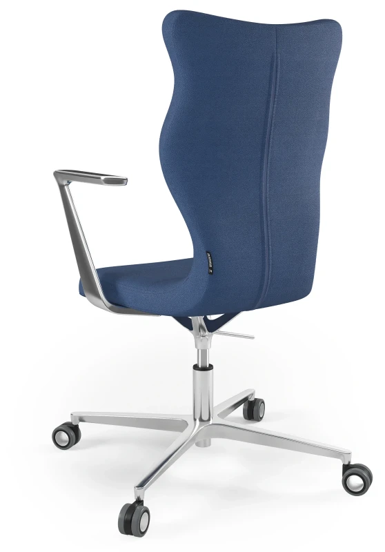 Krzesło biurowe obrotowe do biurka Kylie Plus wzrost powyżej 188 cm aluminiowa podstawa kółka - Solar 24