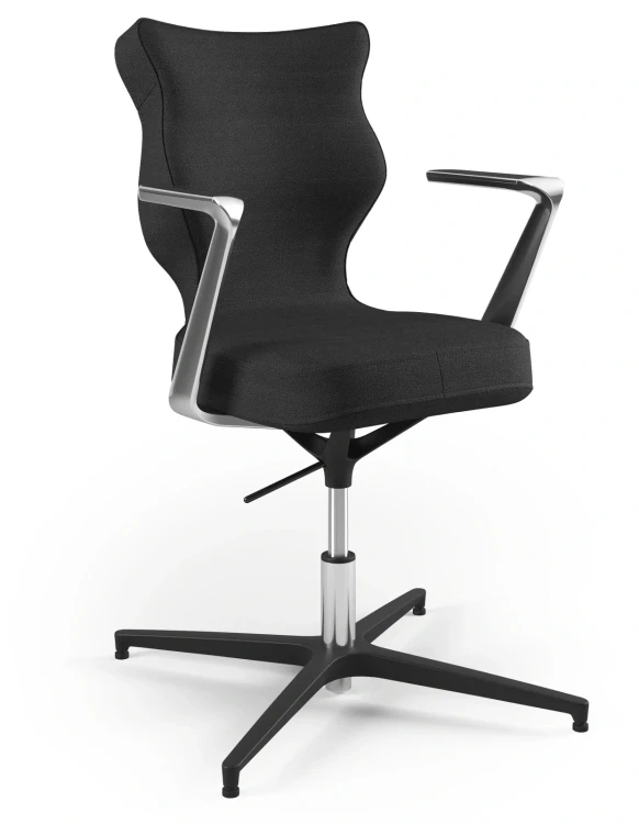Krzesło konferencyjne obrotowe Kylie Plus wzrost 159-188 cm czarna podstawa - Solar 1