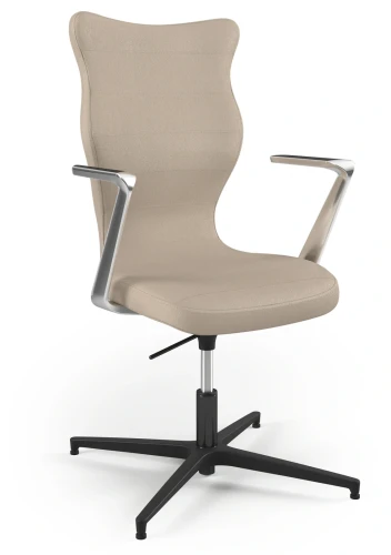 Krzesło konferencyjne obrotowe Kylie Plus wzrost powyżej 188 cm czarna podstawa