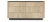 Komoda Torro z 6 szufladami 163 cm dąb cremona/czarny