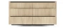 Komoda Torro z 6 szufladami 163 cm dąb cremona/czarny