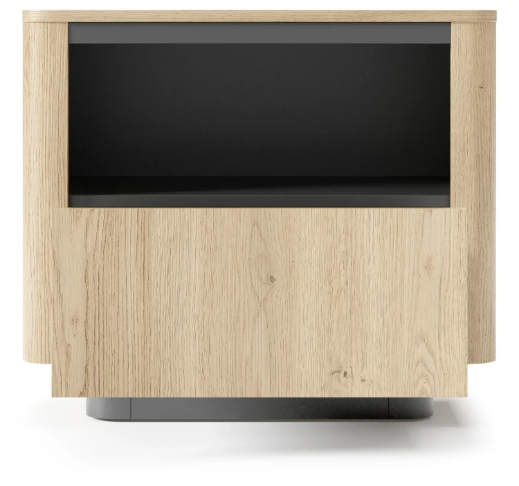 Stolik nocny Torro z szufladą 63 cm dąb cremona/czarny