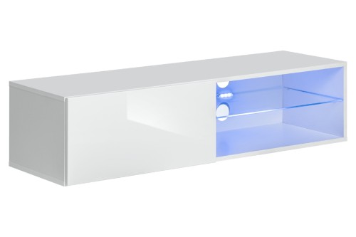 Szafka RTV Switch 4 z oświetleniem LED biały