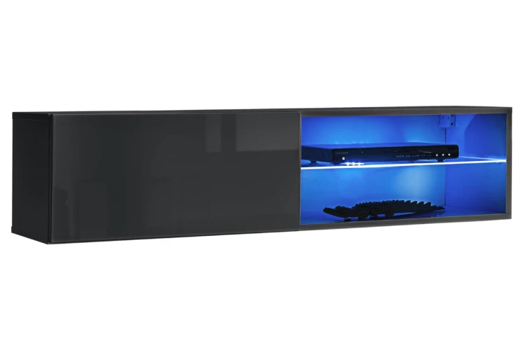 Szafka RTV Switch 4 z oświetleniem LED grafit