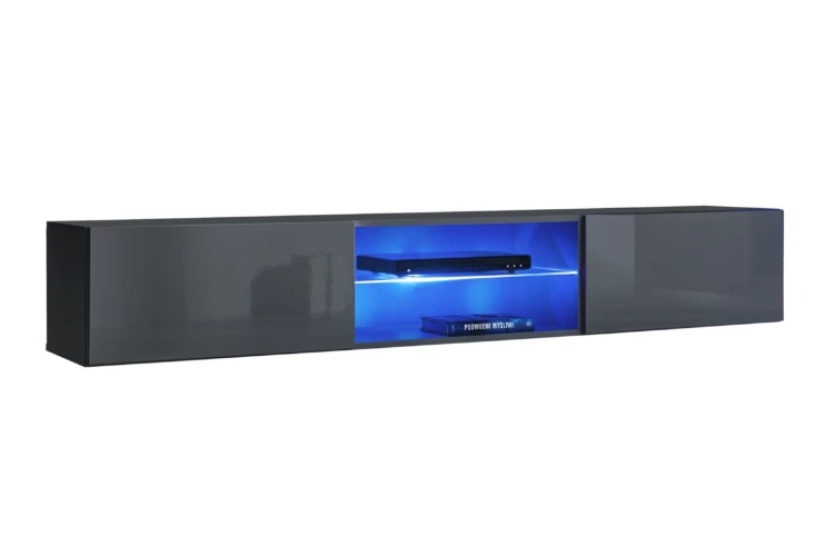 Szafka RTV Switch 3 z oświetleniem LED grafit