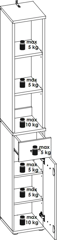 Garderoba Hugo I do przedpokoju