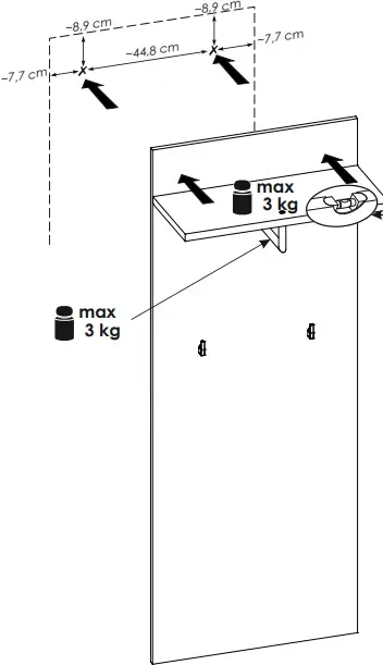 Garderoba Hugo I do przedpokoju